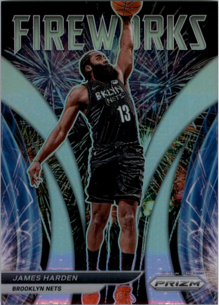 2021-22 Panini Prizm Fireworks Prizms Silver #14 James Harden - NM-MT