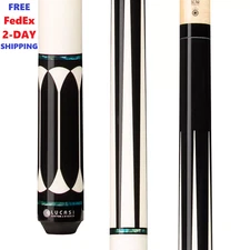 Lucasi Custom + Hybrid Pool Cue LHC82 Low Deflection Shaft Kamui Pro tip Uni-loc