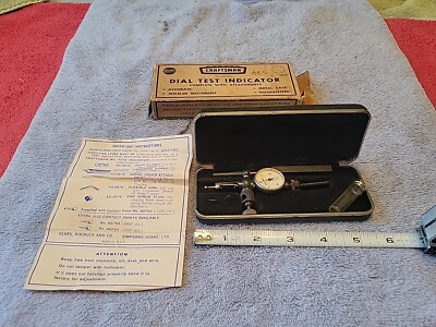 Craftsman No. 9-4076 Jeweled Bearing Dial Test Indicator W