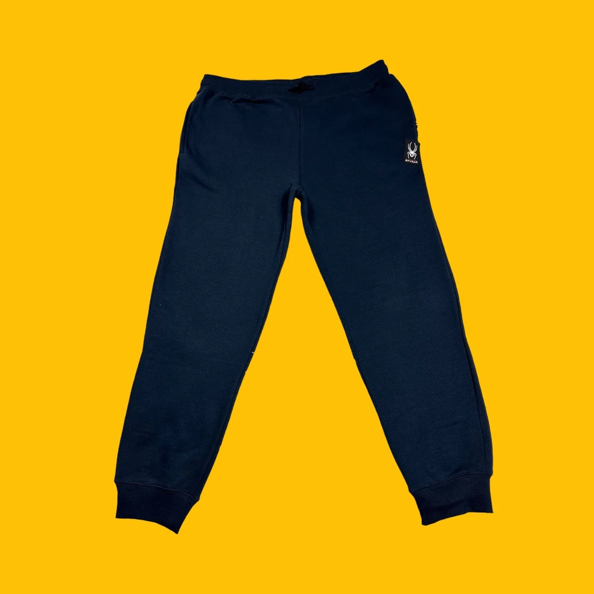 Spyder Mens Size XL Sweatpants Athletic Loose Fit Drawstring Blue Joggers Rt 49