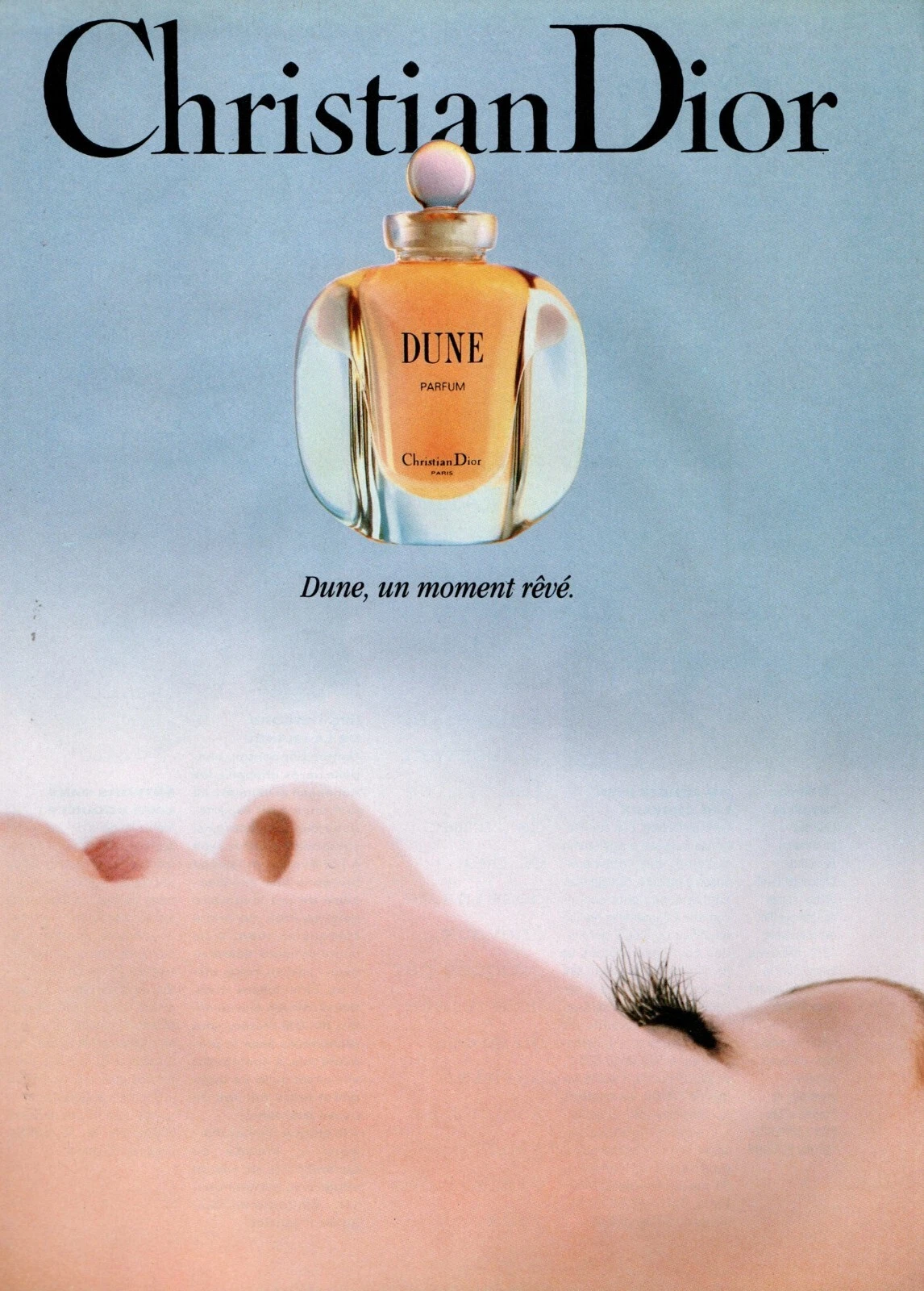 Publicité papier Parfum. Perfume ad. Dior Dune 1994 France