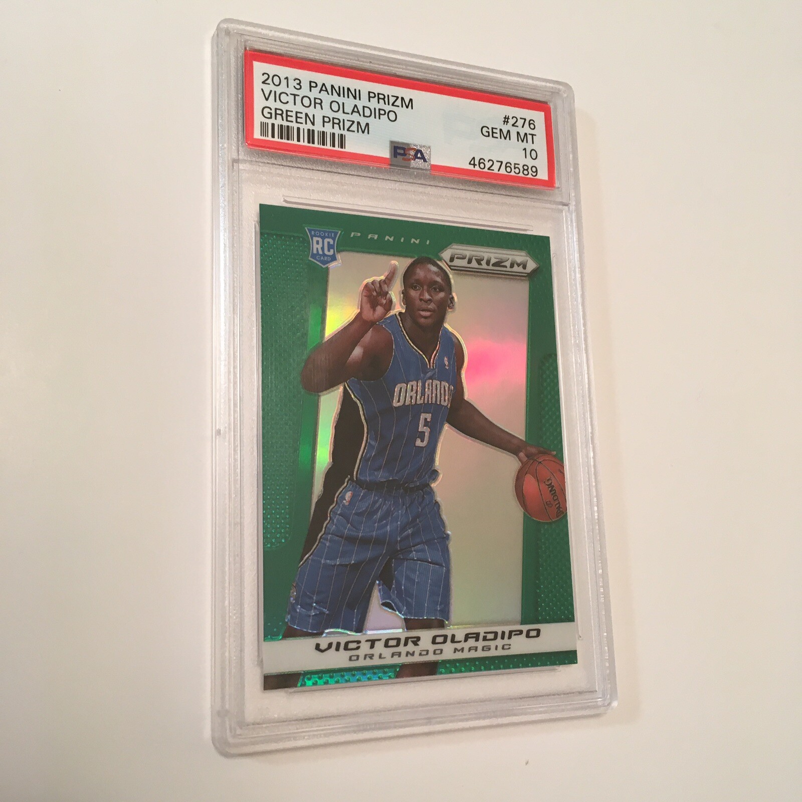 2013 Panini Prizm Victor Oladipo Green Prizm Rookie Card 276 PSA 10 Gem Mint