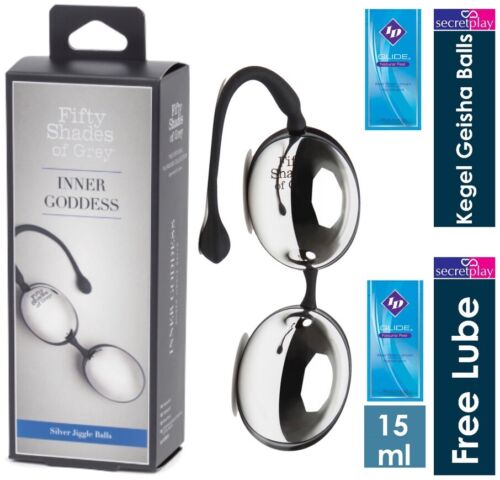 Fifty Shades of Grey Silver Jiggle Balls | Geisha Kegel Muscles Pelvic Exerciser - Picture 1 of 7