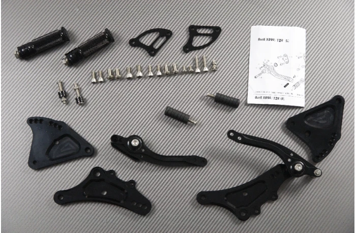 Paire de Platines / Commandes Reculées Pour BUELL 1190 EBR RR RS RX SX 2012-2014 - Photo 2/4