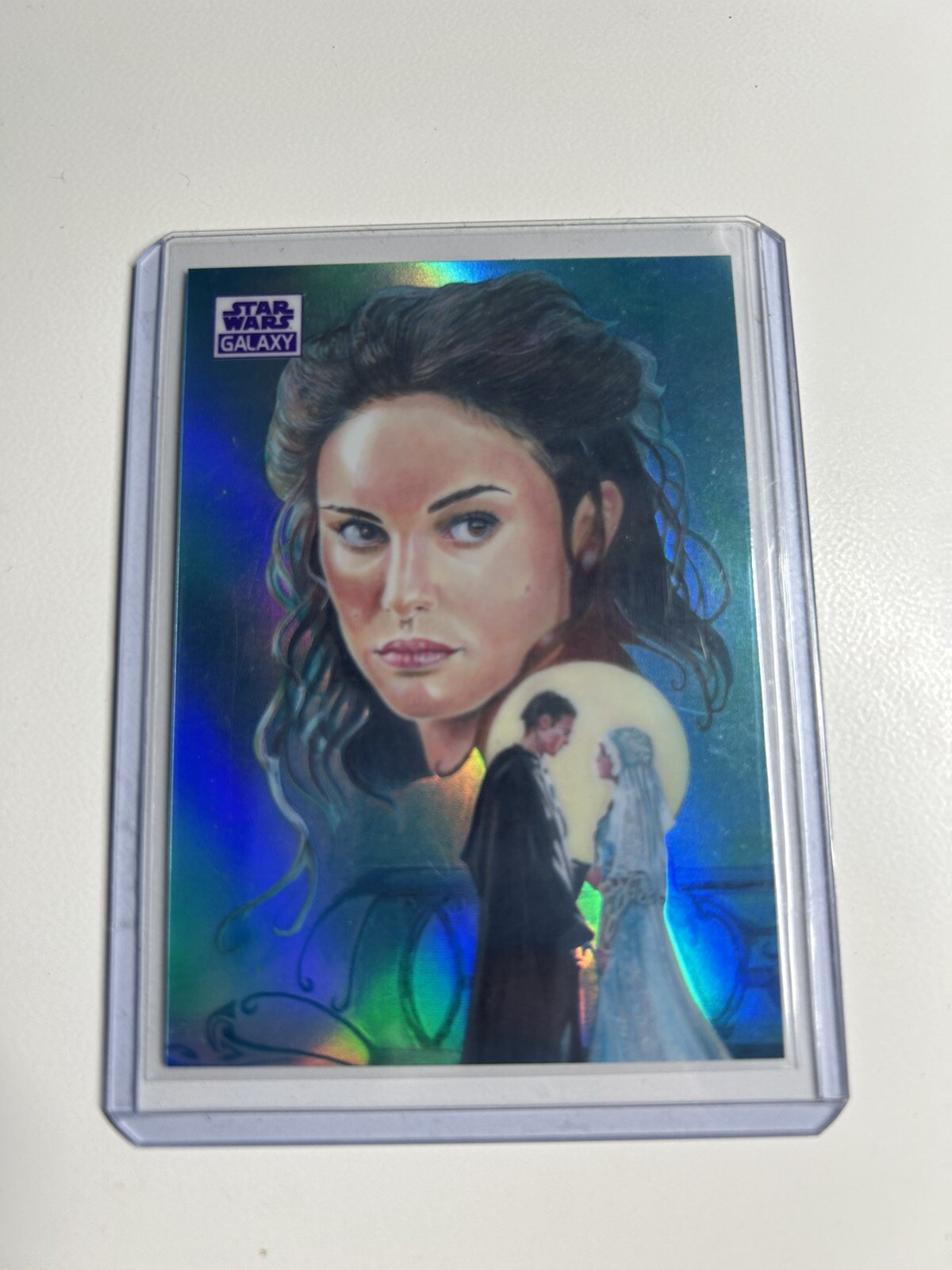 2021 Topps Star Wars Chrome Galaxy The Light Of Padme Amidala Purple /25