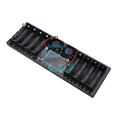 2.4'' 8 Channel 18650 Battery Capacity Internal Resistance Tester Car Charging-