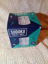 Sudoku Toilet Paper Roll Novelty Gag Gift Fizz Creations New Rare