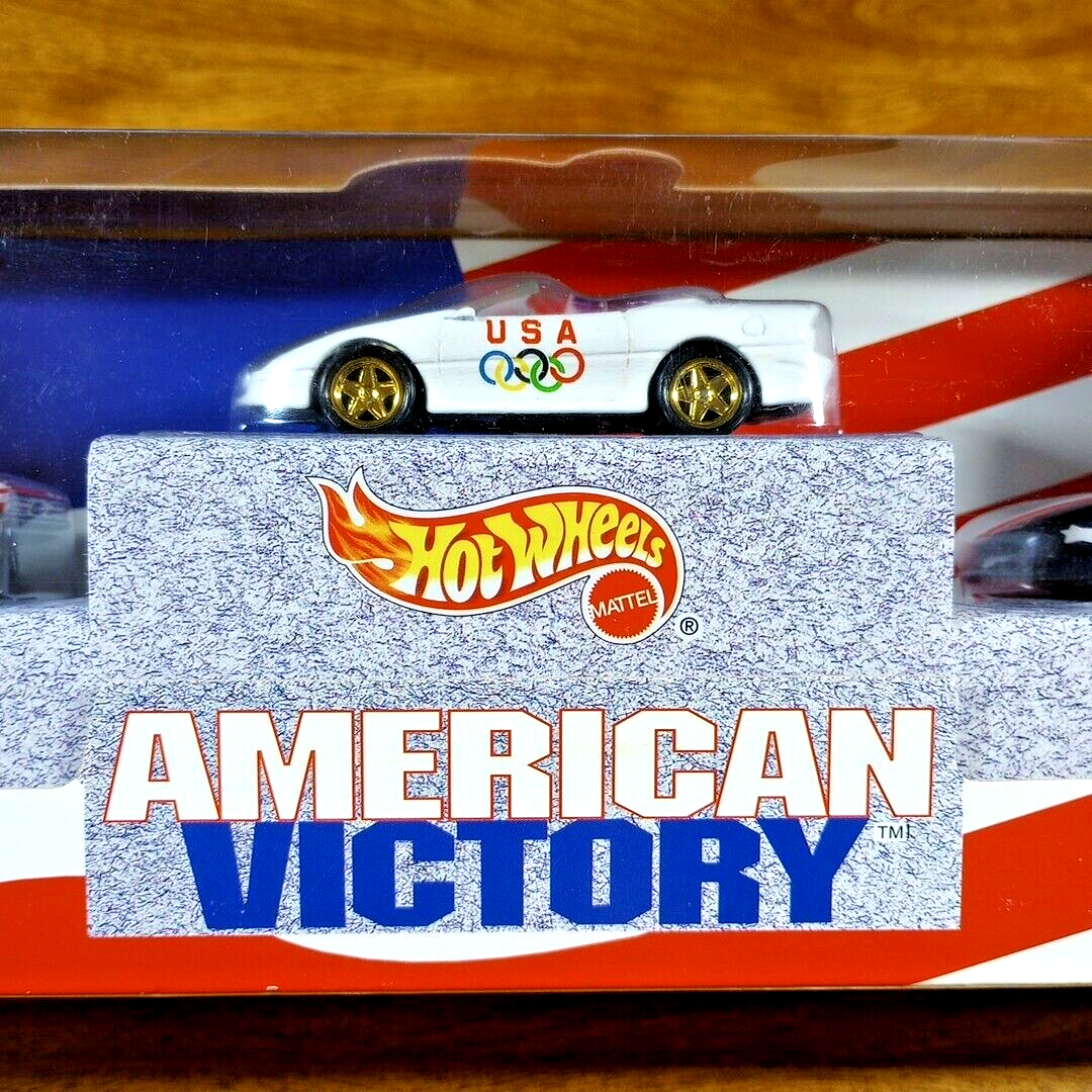 Hot Wheels American Victory 3-Pack Set USA Olympics 1996 '93 '67