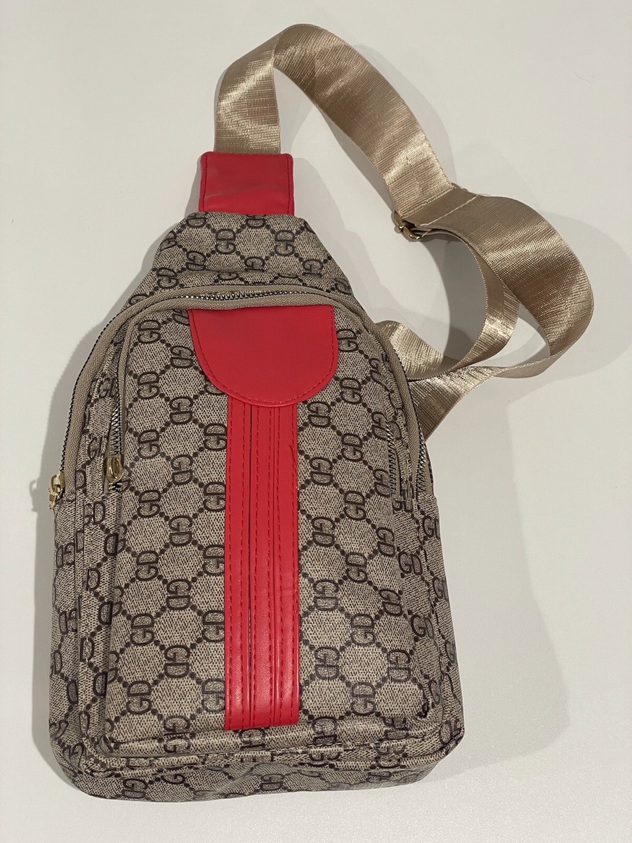 GD Crossbody Adjustable Women's Sling Bag Classic Khaki Sand Small