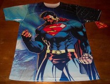 SUPERMAN Man Of Steel DC COMICS JERSEY T-Shirt SMALL NEW w/ TAG