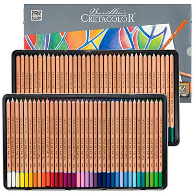 Cretacolor Fine Art Pastel Pencil Set, Set of 72, Multi