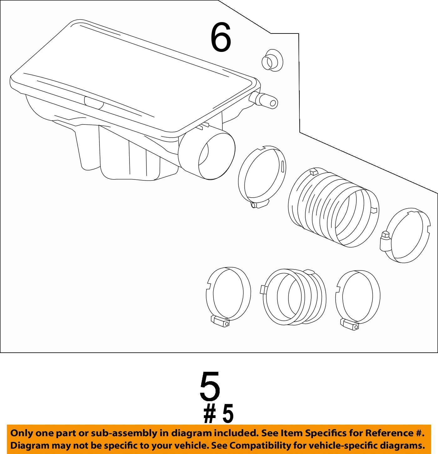 Cadillac GM OEM 13-16 ATS Air Cleaner Outlet-to Intake Tube Duct Hose ...