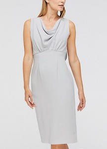 silver grey shift dress