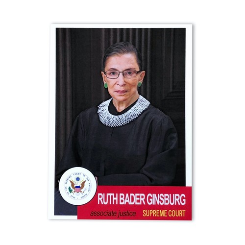 Ruth Bader Ginsburg RBG 1960s Style Supreme Court Collectible Trading Card
