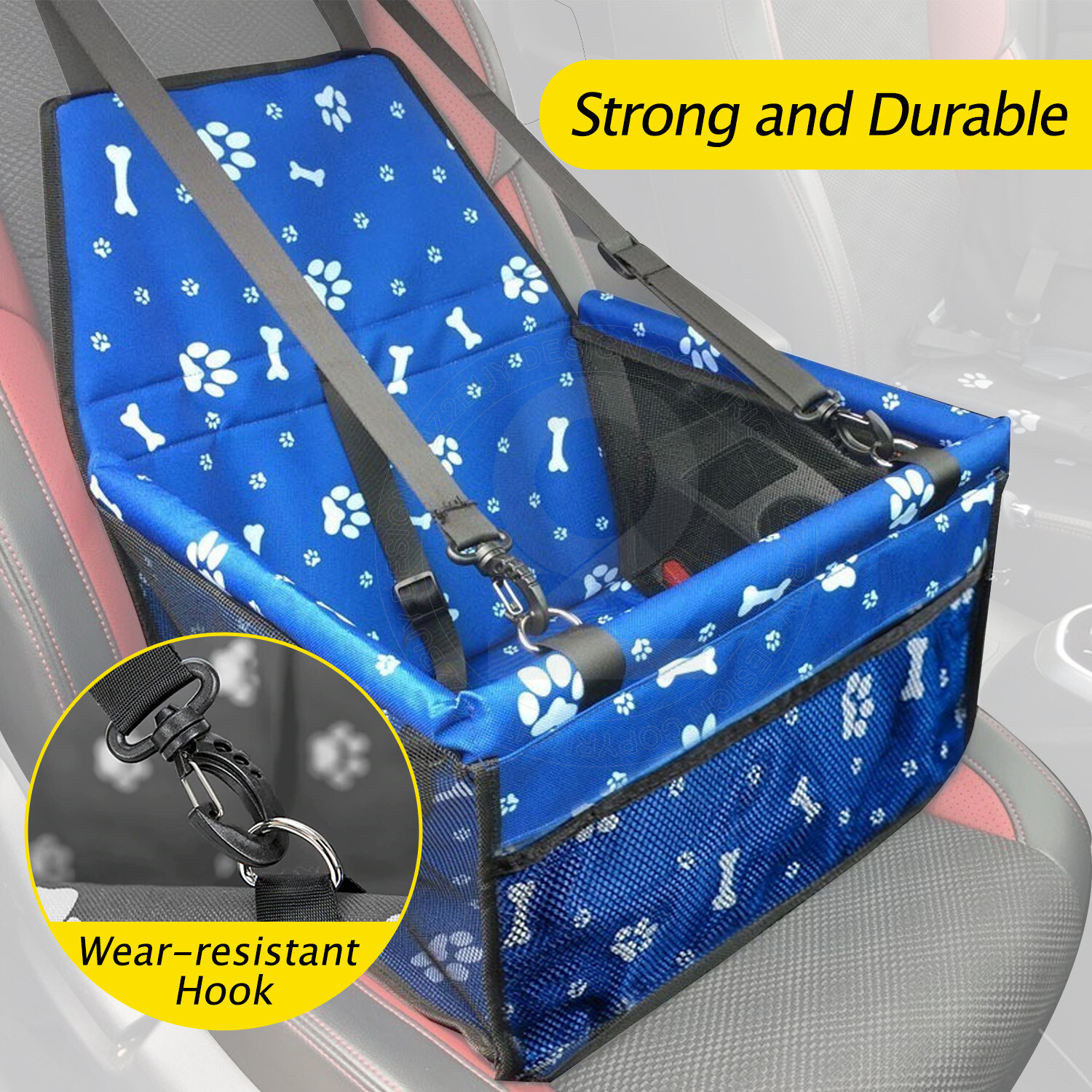 Pet Dog Car Booster Seat Back Seat Carrier Puppy Protector Safety Travel Crate eBay