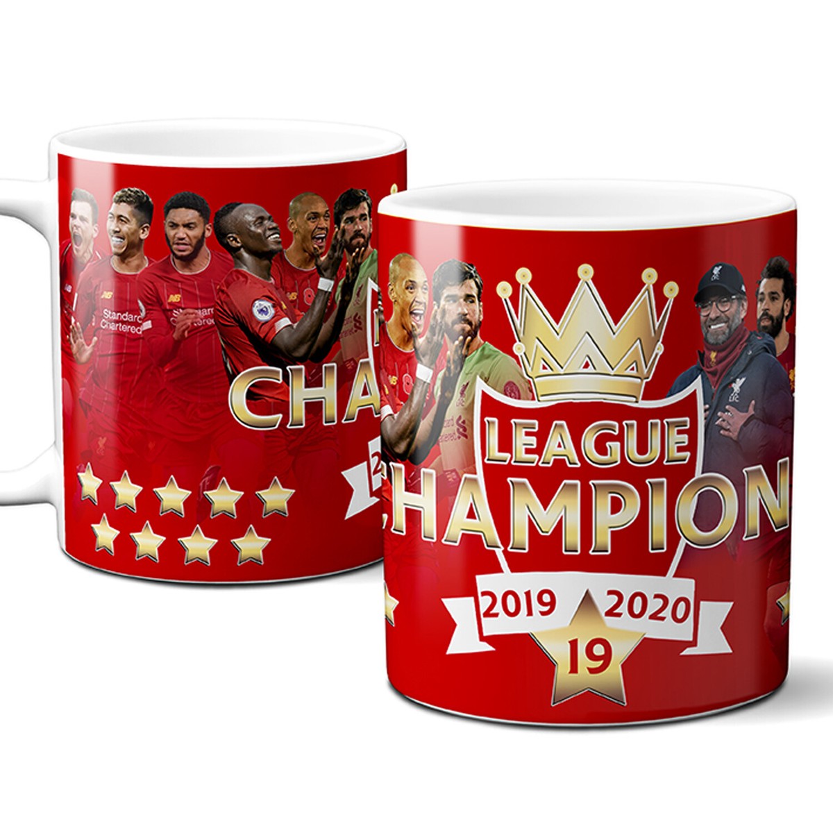 Liverpool Champions Mug Winners Premier League Football Supporter Cup Gift