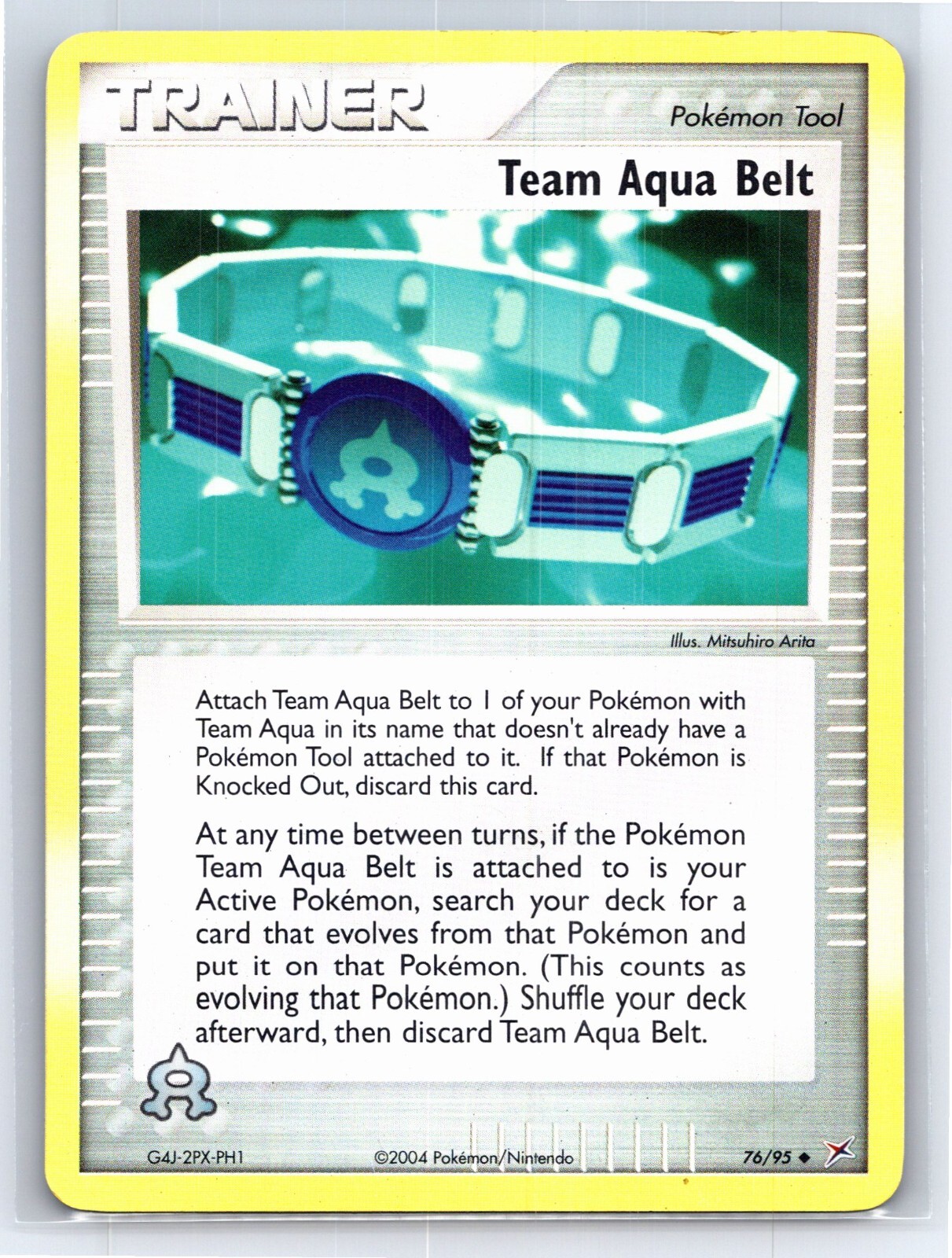 2004 Pokemon TCG Team Aqua Belt 76/95 Uncommon Reverse Holo - LP