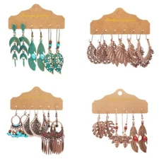 Retro Boho Gypsy Earrings Tribal Ethnic Tassel Hook Drop Dangle Jewelry Gift Hot