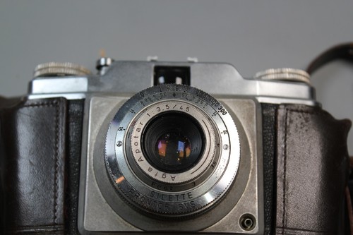 Vintage Agfa Silette Prontor SVS 35mm film camera in leather case - Picture 8 of 11