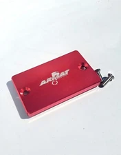 YFZ 450 Raptor 660 350 Master Cylinder Cover Billet Aluminum Red Alba Racing