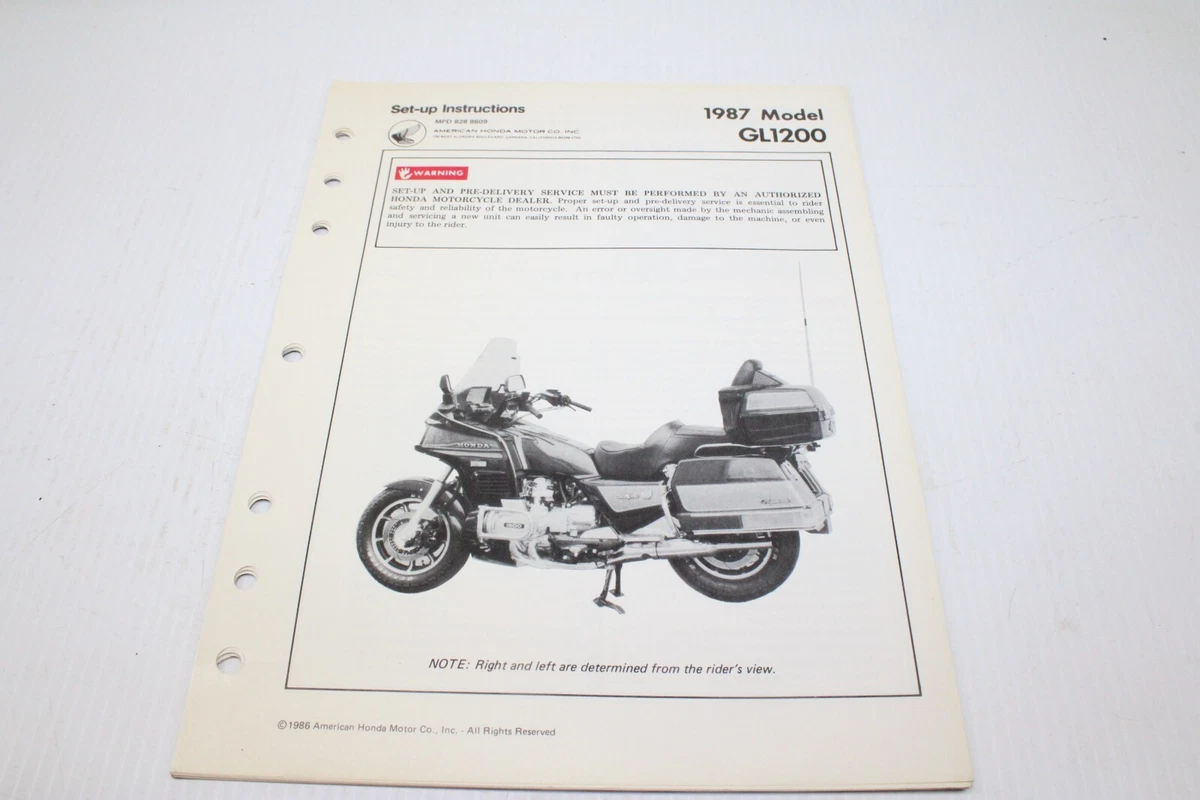 Goldwing 1200 GL1200 Motorcycle Repair Manuals & Literature for