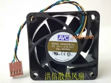 1 pcs AVC DS06025B12U Fan 60*60*25mm 12V 0.70A 4pin AMK