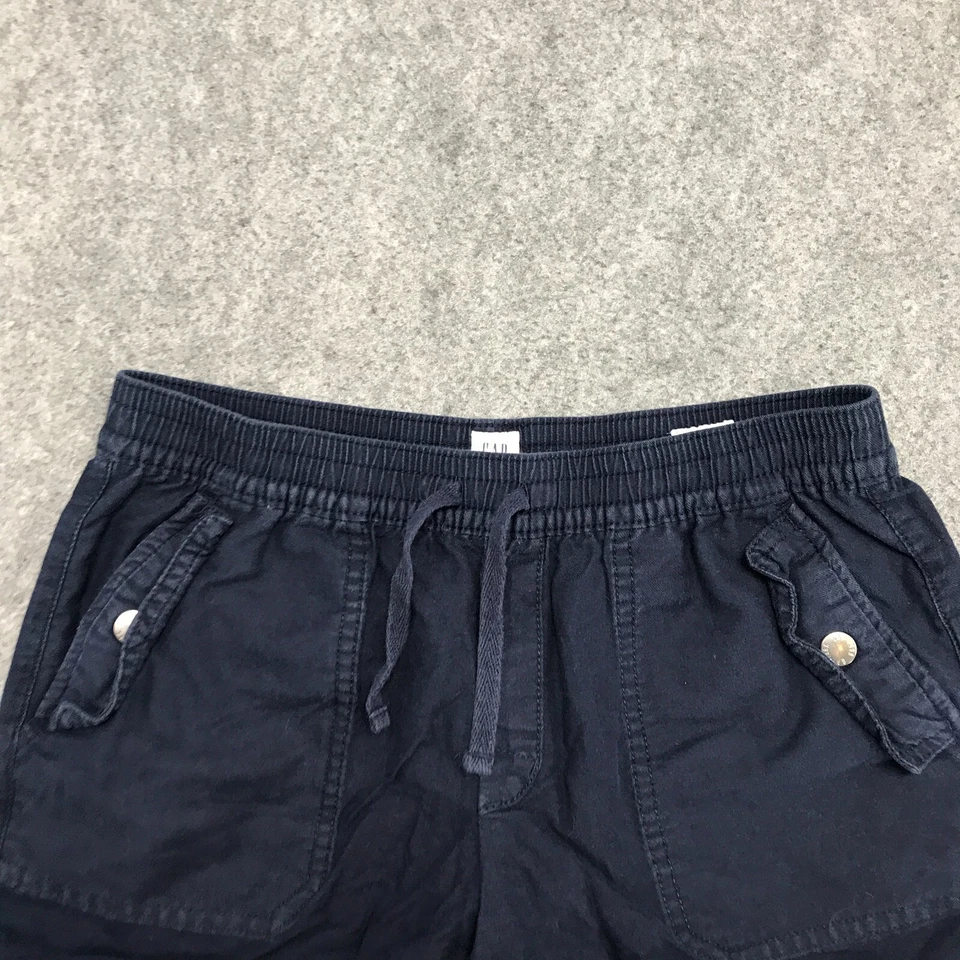 Pantalones Cortos Gap Niños Niñas Talla XXL Midi Tirar Elástico Cordón Cintura Suave Azul Foto 3 de 4