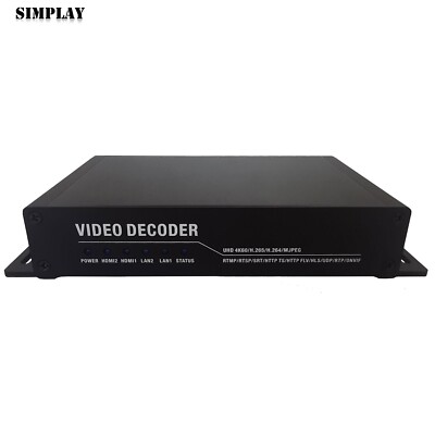 4K60FPS H.265 Video Decoder Network Camera Decoding 2HDMI
