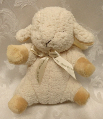 Cloud B WORKS Baby LAMB 7'' Sleeping Sheep Soothing Sounds Senses Nature Friends