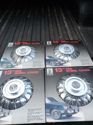 Vintage Four Wire Wheel Covers 13" Hubcaps W-6659