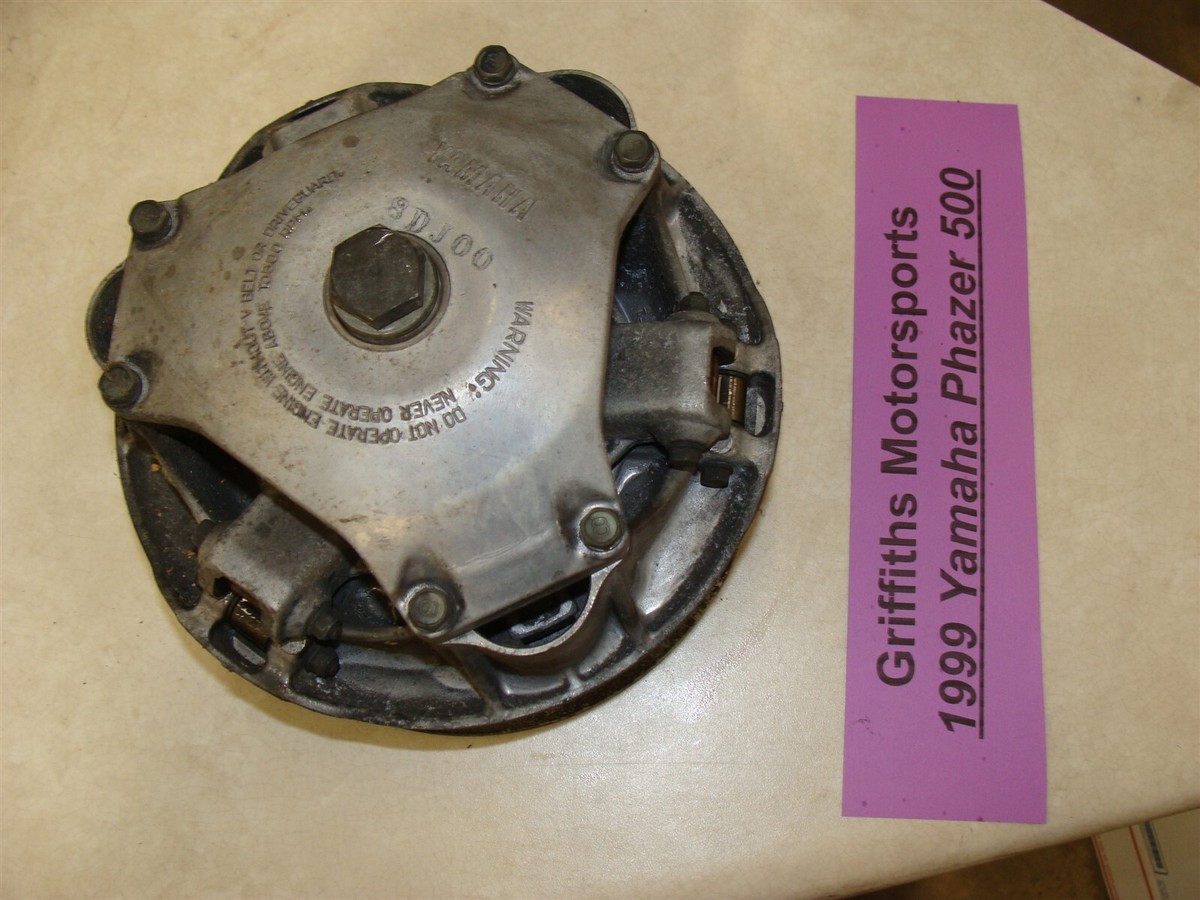 1999 YAMAHA Phazer 500 8DJ00 primary belt drive clutch w bolt cvt
