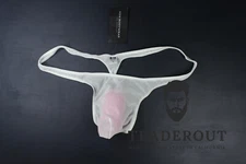 N2N Bodywear Men white Sheer micro G-string Thong underwear size M L XL