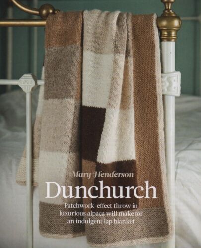 DUNCHURCH THROW/ Blanket  - Knitting Pattern - MARY HENDERSON / TOFT ALPACA DK - Picture 1 of 4