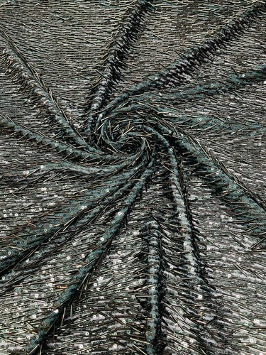 Vegas Beaded Sequin Stretch Mesh Fabric (By The Yard) - Picture 15 of 26