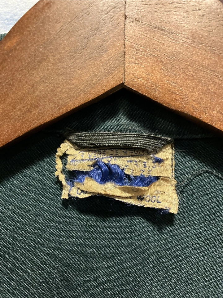 Vintage 50s Masterbuilt Wool Coke Delivery Workwear Jacket Sz 36 19.5x23 *READ* - Image 2 of 4