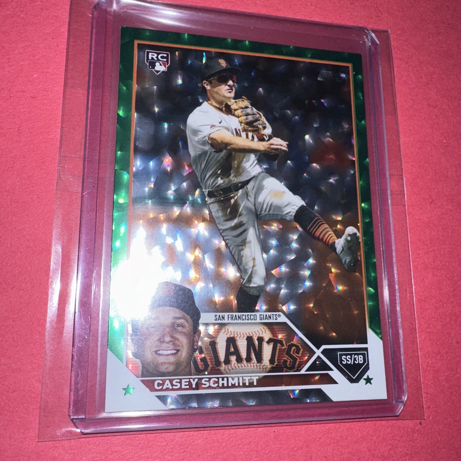 Casey Schmitt RC 2023 Topps Update Series Green Foil /499 #US133 Rookie