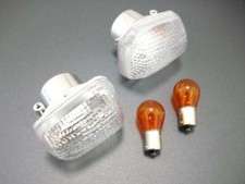 Satz Weiße Blinker Gläser Suzuki GS GSX XF TL 500 600 650 750 1200 1300, hinten