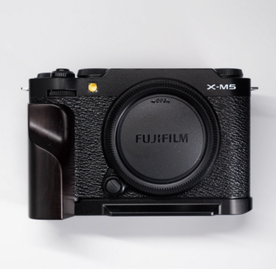 Wood Camera L Hand Grip w/Aluminum Alloy Baseplate For Fujifilm X
