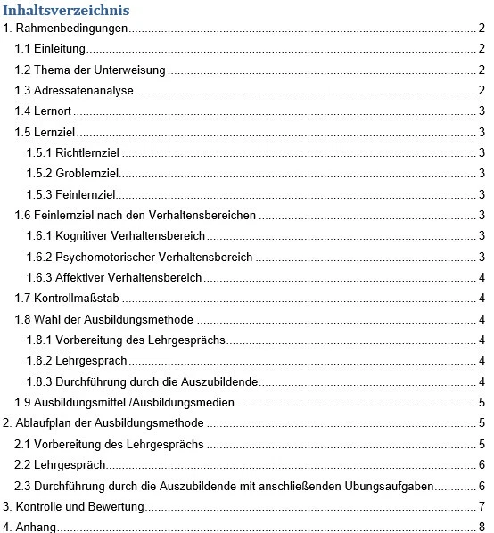 AEVO, AdA, Ausbilder-Schein Konzept praktische Unterweisung, 93 Punkte, sehr gut - Bild 2 von 3
