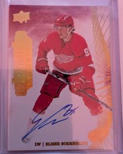 Elmer Soderblom 2022-23 Upper Deck Premier Rookies Autograph Card # 105 Nrm-Mnt