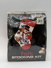 VTG Titan Needlecraft Felt Christmas Stocking Kit Snowman