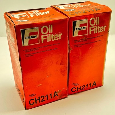 LOT OF 2X FRAM CH211A OIL FILTER