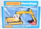 Matchbox Super Kings K41 JCB Excavator yellow w/ Box. Lesney England