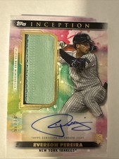 2024 Topps Inception Baseball Everson Pereira Auto/Glove Relic /25