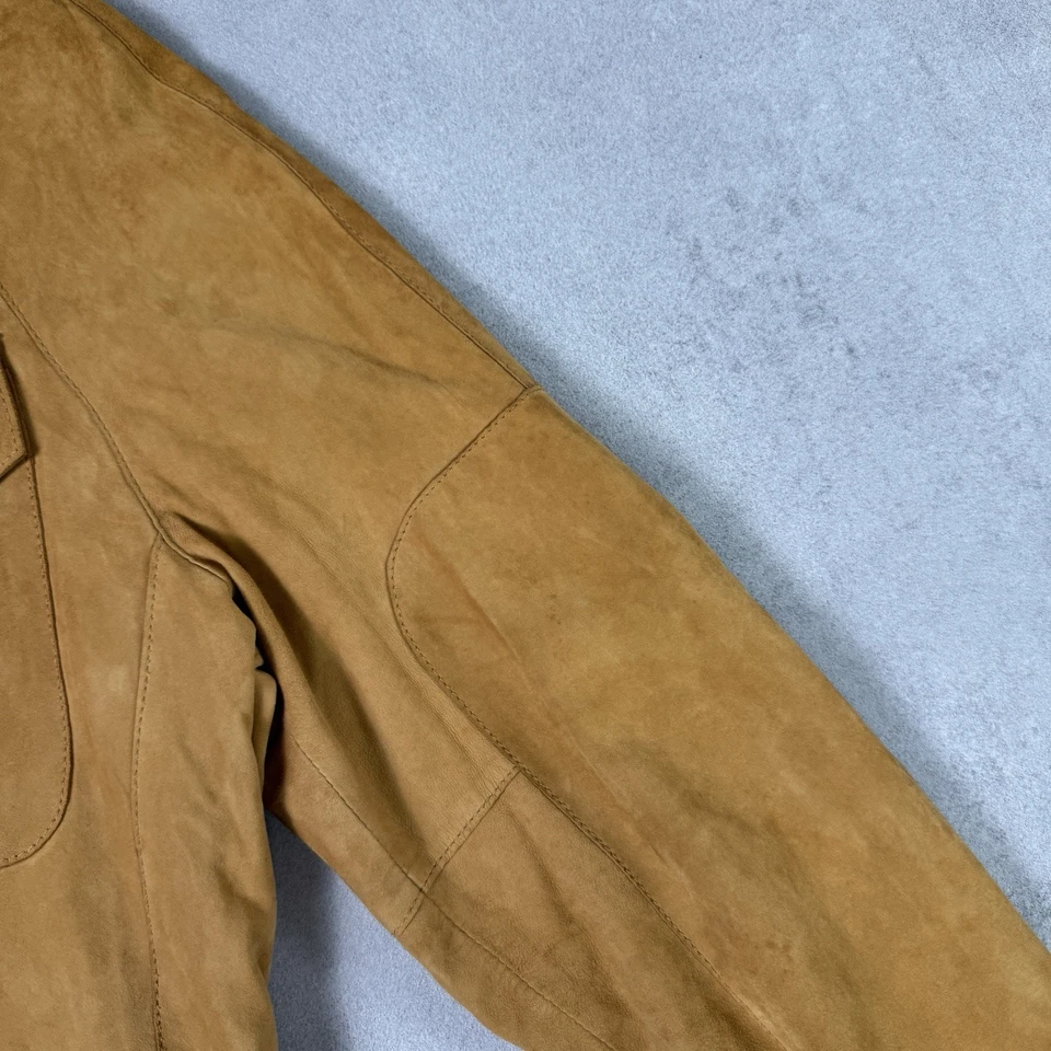 Dolce Gabbana Hombres Cuero Gamuza Chaqueta Beige Talla L Avant Garde  Foto 4 de 4