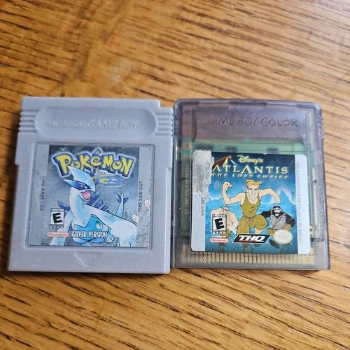 Pokémon Silver Version,  Disney's  Atlantis  The Lost Empire. Game Boy