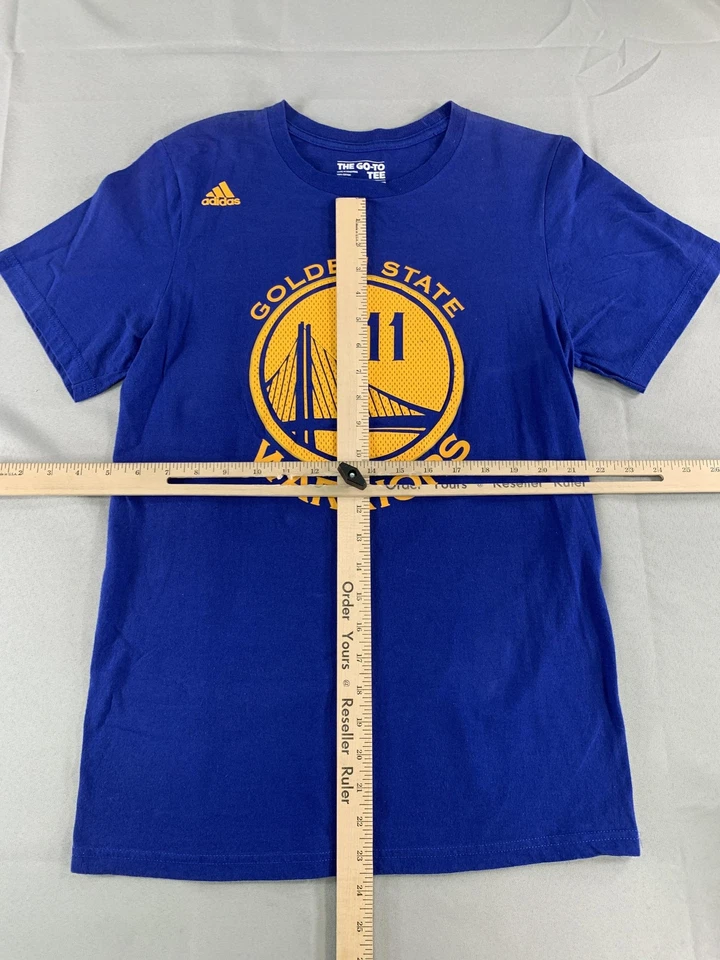 Camisa Golden State Warriors Para Hombre Pequeña NBA Baloncesto Klay Thompson 11 Adidas Foto 3 de 4