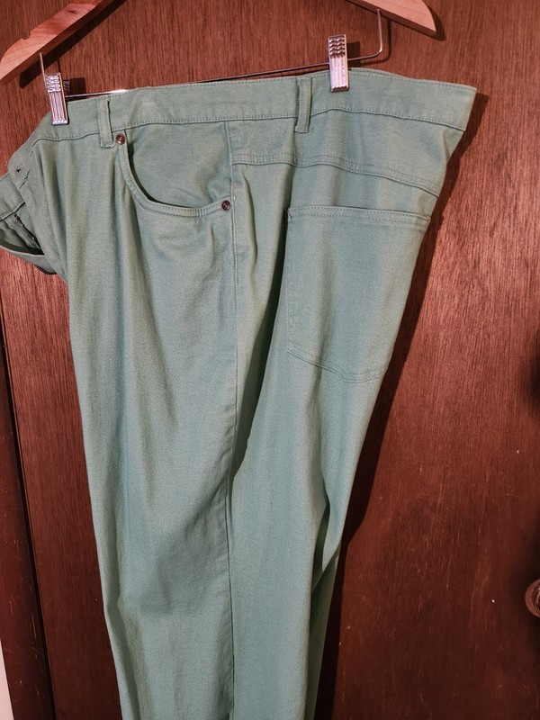 Main Street Blues Women's Size 22W Green Cotton Denim Jeans NWT