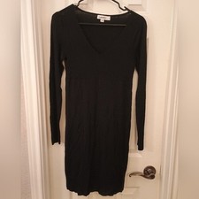 Calvin Klein Light Weight Black Long Sleeve Dress Size XSmall