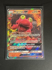 Magcargo GX 44/214 Lost Thunder Sun & Moon Pokemon TCG Card Half Art Ultra Rare